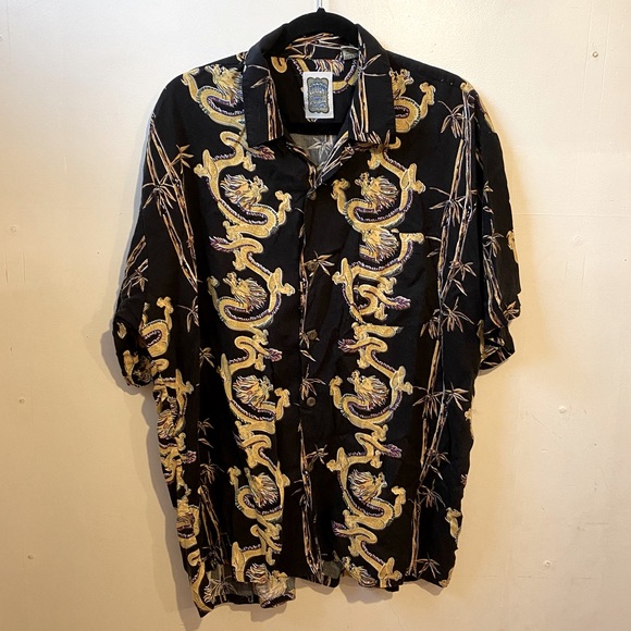 Ocean Current Vintage Dragon Button-Up - Picture 1 of 7